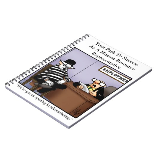 Funny Workplace Humor Notitieboek (Linkerzijde)