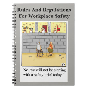 Funny Workplace Safety Humor Notitieboek