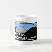 Funny World's 1e Riding Mower Stickman Mok - 077 (Voorkant links)