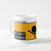 Funny World's 1ste Mok van de Dentale Brug Stickma (Voorkant links)