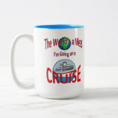 Funny Worlds a Mess Go Cruise Tweekleurige Koffiemok (Links)