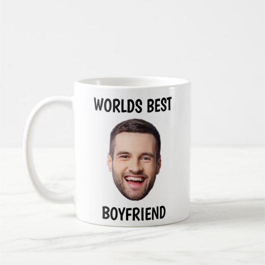 Funny Worlds Best Boyvriend Coffee Mok Foto (Links)