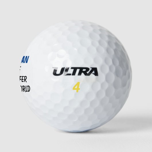 Funny World's beste Golfer Golfballen (Logo)