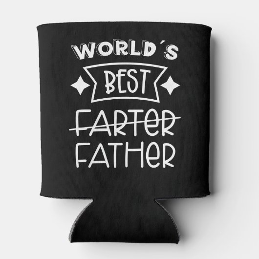 Funny World's beste vader Blikjeskoeler (Achterkant)