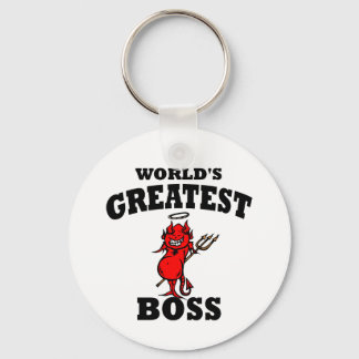 Funny World's Greatest Bos Sleutelhanger