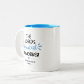 Funny World's grootste collega tweetone koffie Mu Tweekleurige Koffiemok (Voorkant links)