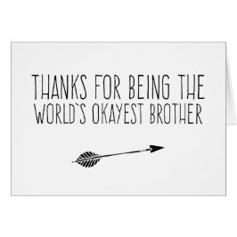 Funny World's Okayest Brother