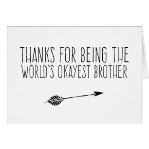 Funny World's Okayest Brother