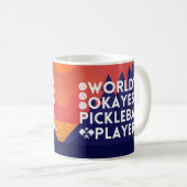 Funny World's Okayest Pickleball Player Koffiemok (Voorkant rechts)