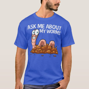Funny Worm Art voor vrouwen Worm Farming Composti T-shirt