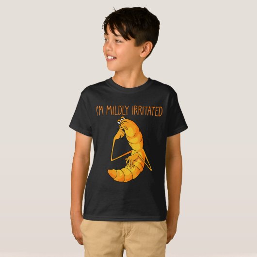 Funny Worm Meme I'm Mildly Irritated Marcus Mens W T-shirt (Voorkant volledig)