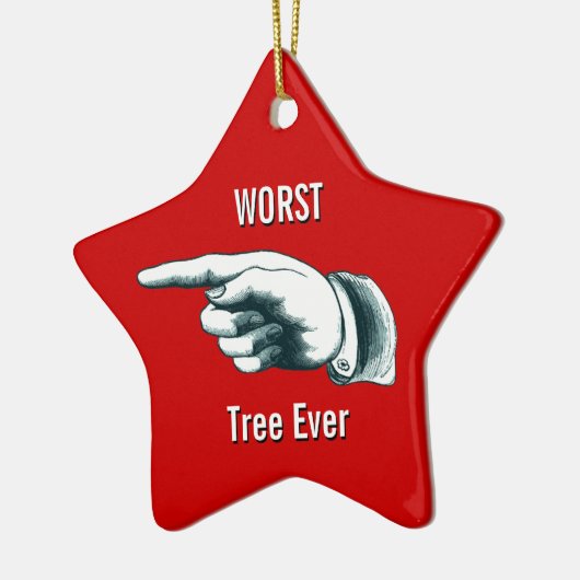 Funny "Worst Tree Ever" Keramisch Ornament (Links)