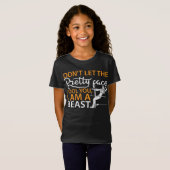 Funny worstelen girl shirt - Ik ben een beest (Voorkant volledig)