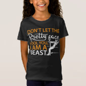 Funny worstelen girl shirt - Ik ben een beest (Voorkant)