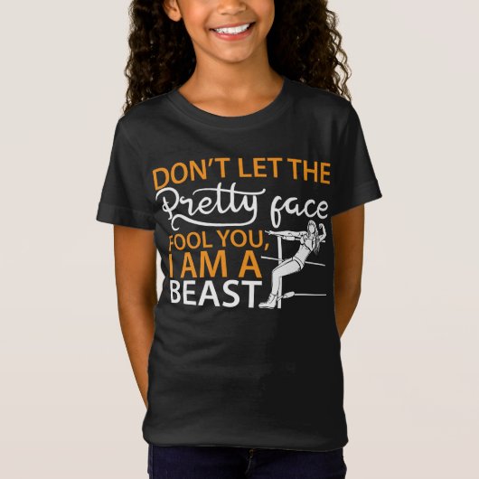Funny worstelen girl shirt - Ik ben een beest (Voorkant)
