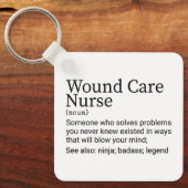Funny Wound Care Nurse Definition Sleutelhanger (Voorkant)