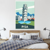 Funny WPA national parks style Canvas Afdruk (Insitu (Slaapkamer))