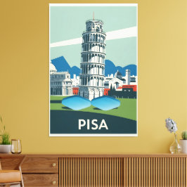 Funny WPA national parks style Canvas Afdruk