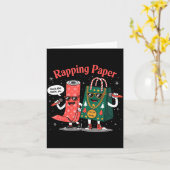 Funny Wrapng Rapng Paper Wrap Music Rap Pj Kaart (Gele Bloem)