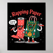 Funny Wrapng Rapng Paper Wrap Music Rap Pj  Poster (Voorkant)