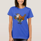 Funny Wren Plays Guitar Shirt (Voorkant)