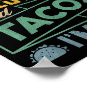 Funny Wrestling And Tacos Shirt Wrestle Retro Men  Poster (Hoek)