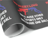 Funny Wrestling Andere sport vereist slechts één b Cadeaupapier (Rol Hoek)