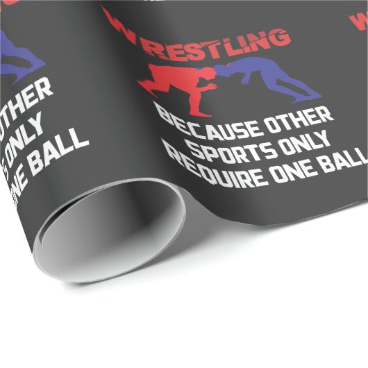 Funny Wrestling Andere sport vereist slechts één b Cadeaupapier (Rol Hoek)
