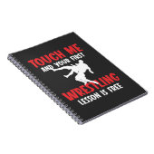 Funny Wrestling Coach Lesson Wrestler Humor Notitieboek (Rechterzijde)