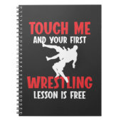 Funny Wrestling Coach Lesson Wrestler Humor Notitieboek (Voorkant)