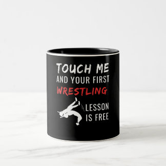 Funny Wrestling Coach Sports Wrestling Lover Gift Tweekleurige Koffiemok