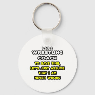 Funny Wrestling Coach T-Shirts en Gifts Sleutelhanger