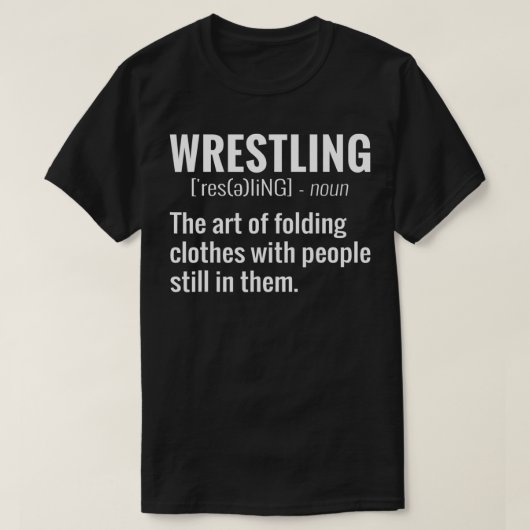 Funny Wrestling Definition T-shirt (Design voorkant)