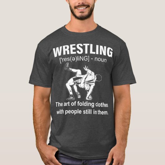Funny Wrestling Definition Wrestling Sport T-shirt (Voorkant)