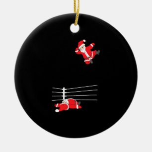 Funny Wrestling Kerstkerstkerstfeestdagen Keramisch Ornament