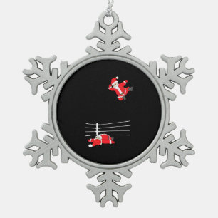 Funny Wrestling Kerstkerstkerstfeestdagen Tin Sneeuwvlok Ornament