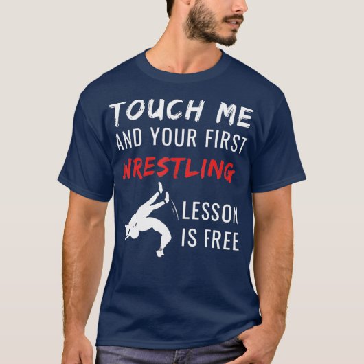 Funny Wrestling TShirt Wrestling Coach Sports T (Voorkant)