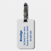 Funny wright Monster tools humor cartoon Bagagelabel (Achterkant verticaal)