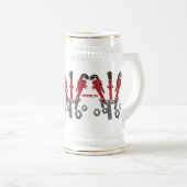 Funny wright Monster tools humor cartoon Bierpul (Voorkant rechts)