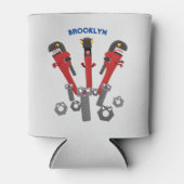 Funny wright Monster tools humor cartoon Blikjeskoeler (Voorkant)