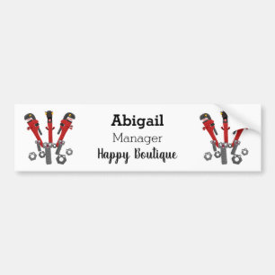 Funny wright Monster tools humor cartoon Bumpersticker
