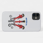 Funny wright Monster tools humor cartoon Case-Mate iPhone Case (Achterkant (horizontaal))