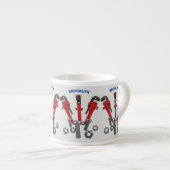 Funny wright Monster tools humor cartoon Espresso Kop (Voorkant rechts)