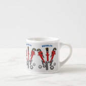 Funny wright Monster tools humor cartoon Espresso Kop (Rechts)