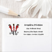 Funny wright Monster tools humor cartoon Etiket (Insitu)