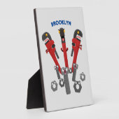 Funny wright Monster tools humor cartoon Fotoplaat (Zijkant)