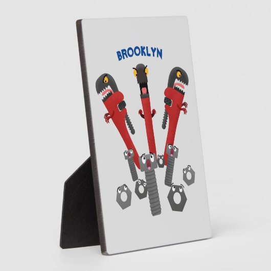 Funny wright Monster tools humor cartoon Fotoplaat (Zijkant)