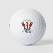 Funny wright Monster tools humor cartoon Golfballen (Voorkant)