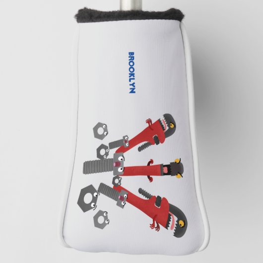 Funny wright Monster tools humor cartoon Golfheadcover (Draai 90)