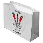 Funny wright Monster tools humor cartoon Groot Cadeauzakje (Achterkant Gekanteld)